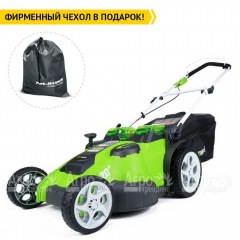 Газонокосилка аккумуляторная GreenWorks G-Max G40LM49DB 40V 49 см Twin Force (без батареи и зарядного устройства) в Вологде