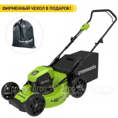 Газонокосилка аккумуляторная GreenWorks GD40LM46HP 4 Ач в Вологде