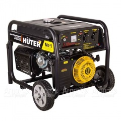 Бензиновый генератор Huter DY6500LX 5.0 кВт с колёсами и аккумулятором в Вологде