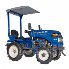 Многофункциональный минитрактор Garden Scout (Скаут) T-12DIF + фреза + двухкорпусный плуг + навес в Вологде
