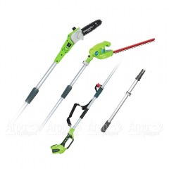 Аккумуляторный кусторез GreenWorks 2 в 1, 40V (без батареи и зарядного устройства) в Вологде