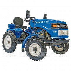 Многофункциональный минитрактор Garden Scout (Скаут) T-15DIF VT + двухкопрусный плуг + почвофреза в Вологде