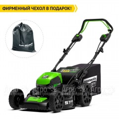 Газонокосилка аккумуляторная GreenWorks GD80LM51SP (без аккумулятора и зарядного устройства) в Вологде