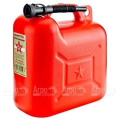 Канистра пластиковая для топлива Звезда 20 л с заливным устройством в Вологде