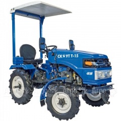 Многофункциональный минитрактор Garden Scout (Скаут) T-15DIF VT + почвофреза + двухкопрусный плуг + навес в Вологде
