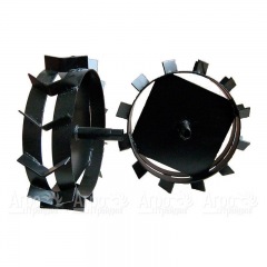 Грунтозацепы ширина 130 мм, диаметр 500 мм, диаметр вала 40 мм, протектор ёлочка (используются с удлинителями оси) для работы с плугом  в Вологде