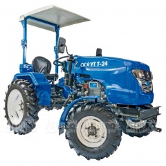 Многофункциональный минитрактор Garden Scout (Скаут) Т24 DIFF VT + почвофреза + двухкопрусный плуг + навес в Вологде