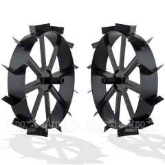 Грунтозацепы ширина 100 мм, диаметр 360 мм, диаметр вала 25 мм, протектор ёлочка для использования с окучником  в Вологде