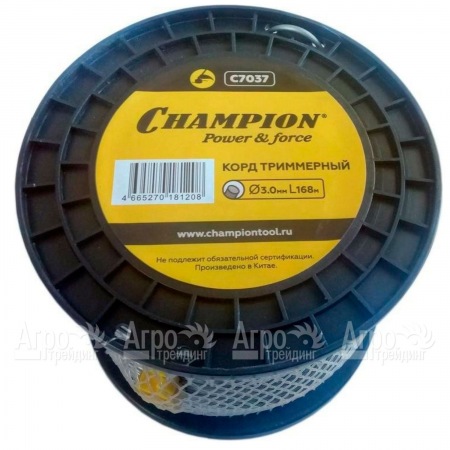 Корд триммерный Champion Aluminium 3.0мм, 168м (круглый)+нож  в Вологде
