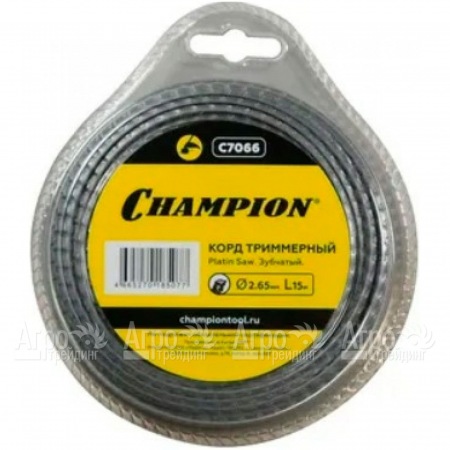 Корд триммерный Champion Platin Saw 2.65мм, 15м (зубчатый)  в Вологде