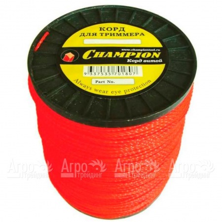 Корд триммерный Champion Twisted Square 4.8 мм х 65 м (витой квадрат) + нож  в Вологде