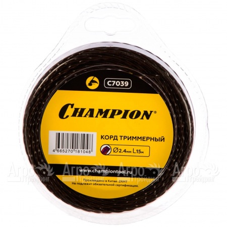 Корд триммерный Champion Magic 2.4мм, 15м (витой квадрат)  в Вологде