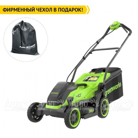 Газонокосилка аккумуляторная GreenWorks GD40LM361 4 Ач в Вологде