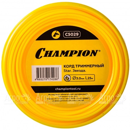 Корд триммерный Champion Star 3.0мм, 25м (звезда)  в Вологде