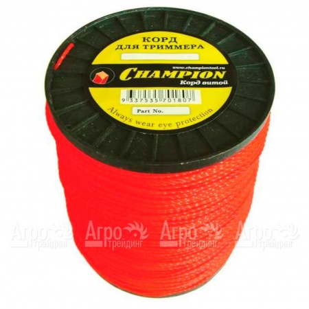 Корд триммерный Champion Twisted Square 2.4мм, 450м (витой квадрат)+нож  в Вологде