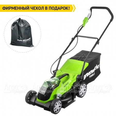 Газонокосилка аккумуляторная GreenWorks G-Max G40LM35K2 40V 35 см в Вологде