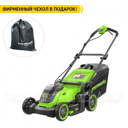 Газонокосилка аккумуляторная GreenWorks GD40LM411 4 Ач в Вологде