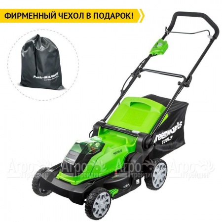 Газонокосилка аккумуляторная GreenWorks G40LM41K3 в Вологде