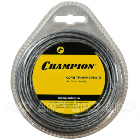 Корд триммерный Champion Alu Twist 2.4мм, 12м (витой)  в Вологде