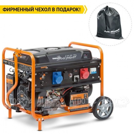 Бензогенератор Daewoo GDA 8500 DPE-3 DUAL POWER 220-380 7 кВт в Вологде