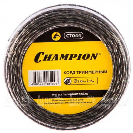 Корд триммерный Champion Tri-twist 2.0мм, 15м (витой треугольник)  в Вологде