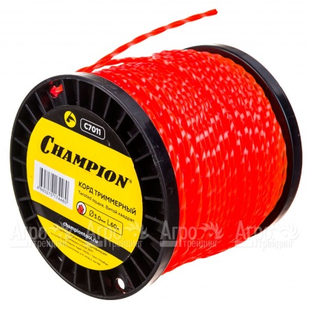 Корд триммерный Champion Twisted Square 3.0мм, 60м (витой квадрат)+нож  в Вологде