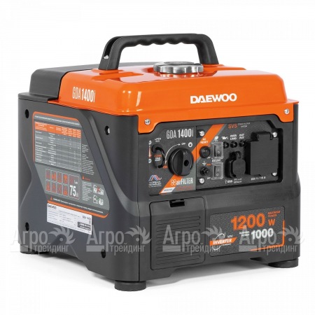 Инверторный бензогенератор Daewoo GDA 1400 i 1 кВт в Вологде