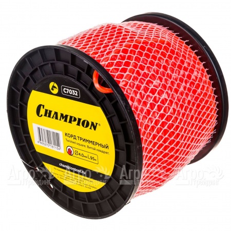 Корд триммерный Champion Twisted Square 4.0мм, 95м (витой квадрат)+нож  в Вологде
