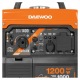 Инверторный бензогенератор Daewoo GDA 1400 i 1 кВт в Вологде
